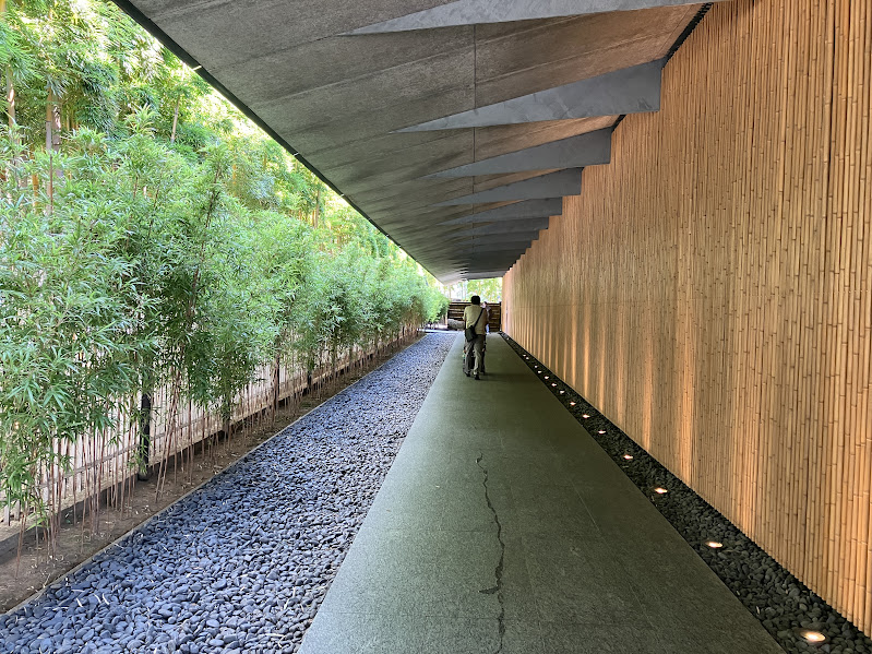 Nezu museum bamboo walkway